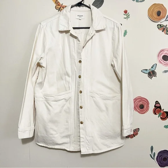 Sézane White Will Jacket M - Picture 2 of 13